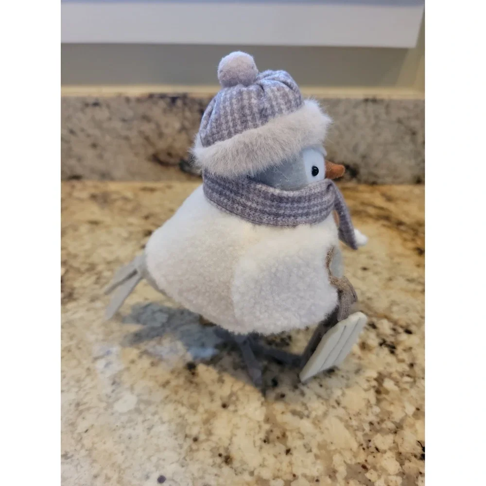 Wondershop Featherly Friends KELKKA Felt Winter Bird w Hat & Sled 2025 Decor